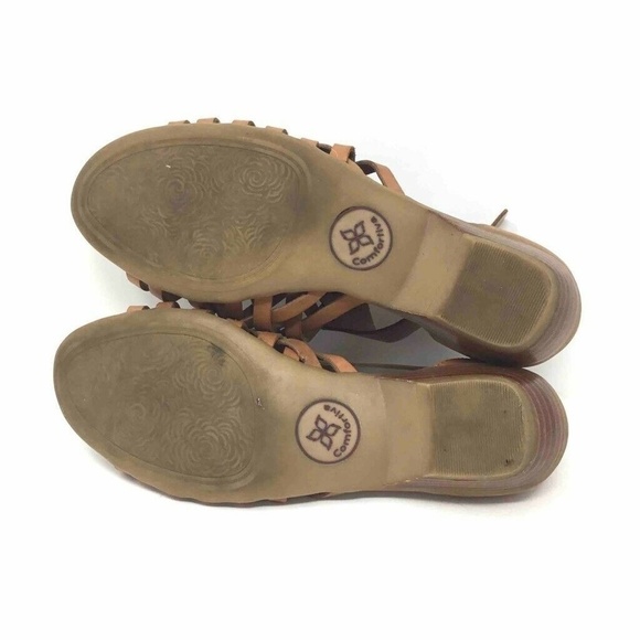 Comfortiva Pillowtop Rita Sandals Brown Leather 7 - Picture 8 of 8